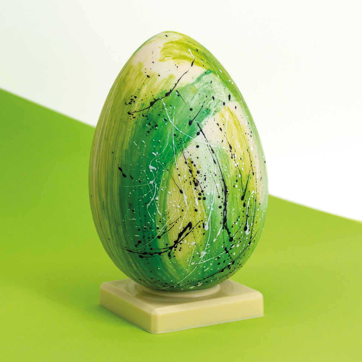 Uovo di Pasqua Astratto - Cioccolato Bianco